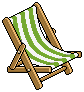 Green Deck Chair