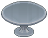 Transparent round dining table