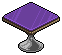 Purple Area Occasional Table