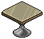 Beige Occasional Table