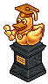 Graduate Duck Statue