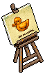 Carl Waddlesworth III easel