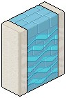 Blue Exterior Wall