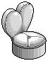 White Heart Chair