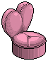 Pink Heart Chair