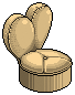 Yellow Heart Chair