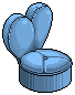 Blue Heart Chair