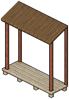 Bleached Wooden Stage Roof
