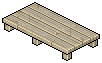 Large Bleached Wooden Stage