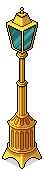 Gold Lamp Post