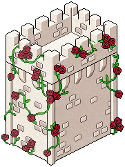 Rosy Castle Wall