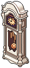 Red Rose Grandfather Clock