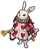 White Rabbit of Hearts