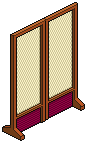 Maroon Oriental Door