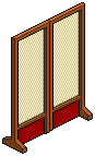 Red Oriental Screen