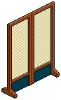 Teal Oriental Screen