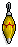 Tall Yellow Striped Bauble