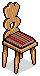 Red Wooden Cabin Chair
