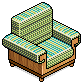 Green Cozy Cabin Chair