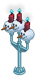 Icy candelabra