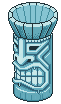 Icy Tiki statue