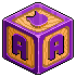 Purple Toy Block