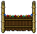 Festive Tiki Fence Corner