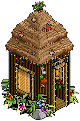 Festive Beach Hut tent
