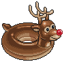 Inflatable Rudolph Ring-deer