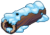 Snowy Log