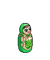 Green Matroyoshka Doll