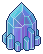 Luminescent Ice Boulder