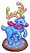Gilded Ice Reindeer