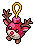 Red Reindeer Ornament