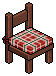 Checkered Dining Chair