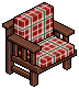 Checkered Arm Chair